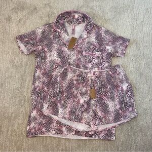 Skims NWT Sleep Short Sleeve Button Up Set